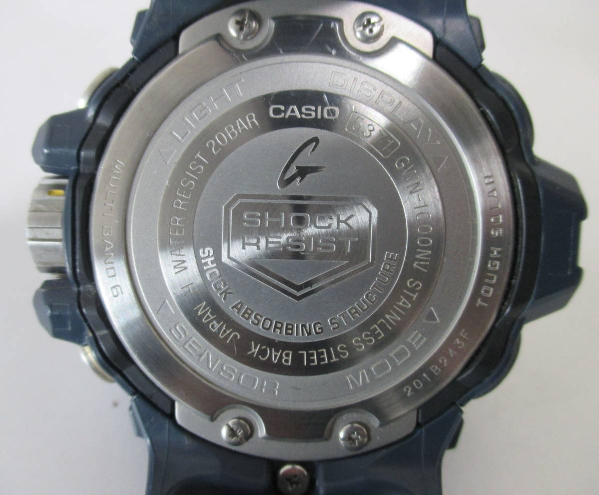 稼働品 カシオ G-SHOCK Gショック GWN-1000NV GULFMASTER ガルフ
