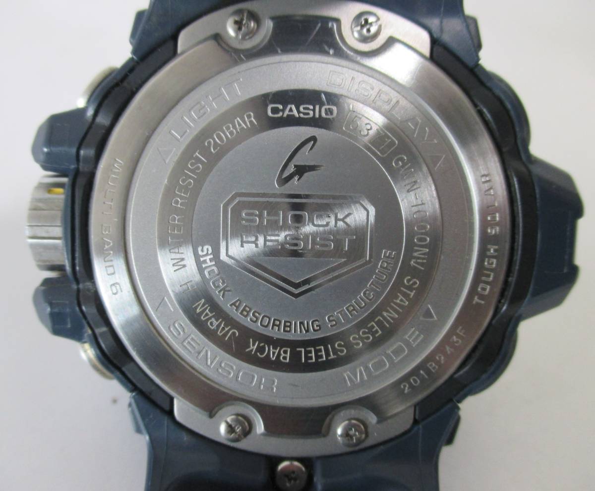 稼働品 カシオ G-SHOCK GULFMASTER ガルフマスター GWN-1000NV Gショック 腕時計_画像2