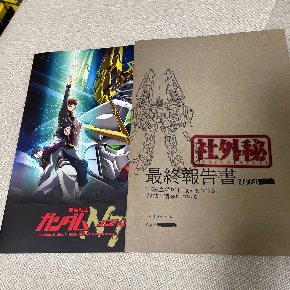 機動戦士ガンダムNT 劇場版 特別版 報告書