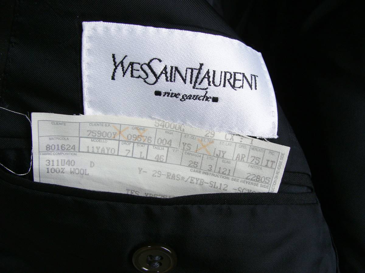 Yves Saint Laurent rive gauche イヴサンローラン リヴゴーシュ ◇ ウール 毛 1ツ釦 テーラード ジャケット