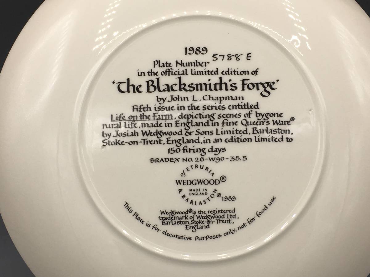 工場直送 限定品 ウェッジウッド The Blacksmith S Forge 馬 飾り皿 絵皿 皿 Catalasarenas Com