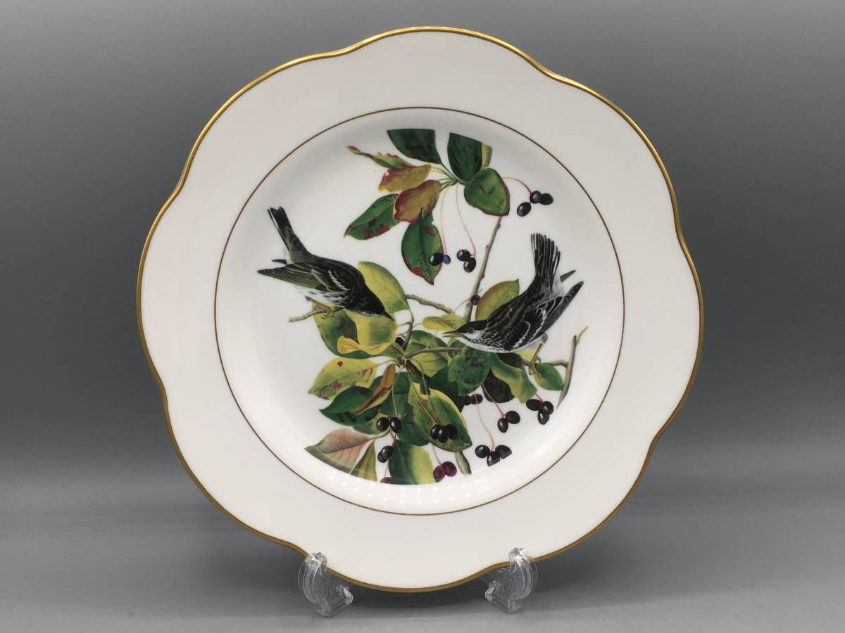  Royal Worcester птица оборка золотая краска украшение тарелка . тарелка тарелка ①①① (763)