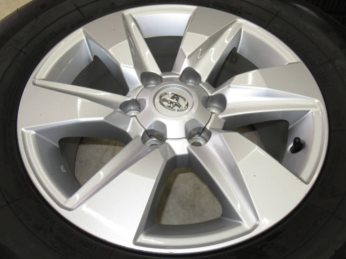 程度良品!トヨタ150系ランクルプラド後期純正 7.5J-17 off+25 pcd139