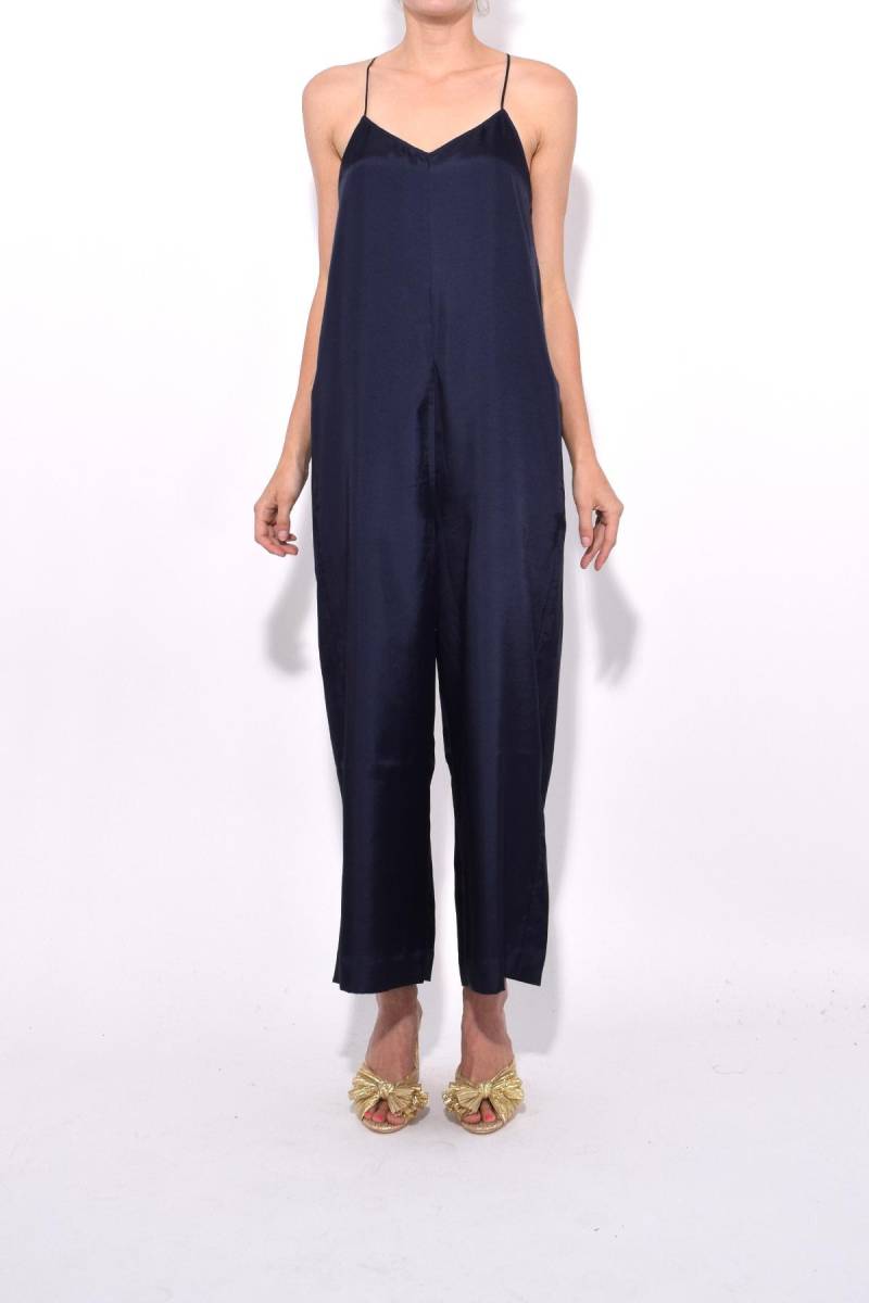  beautiful goods tibitibi all-in-one navy blue 0 overall pants 