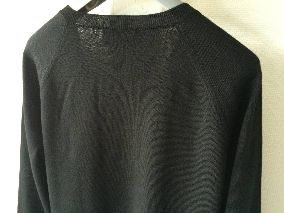 新品 プラダ 最高級 ヴァージン ウール ニット 40 黒 ブラック PRADA セーター_画像4
