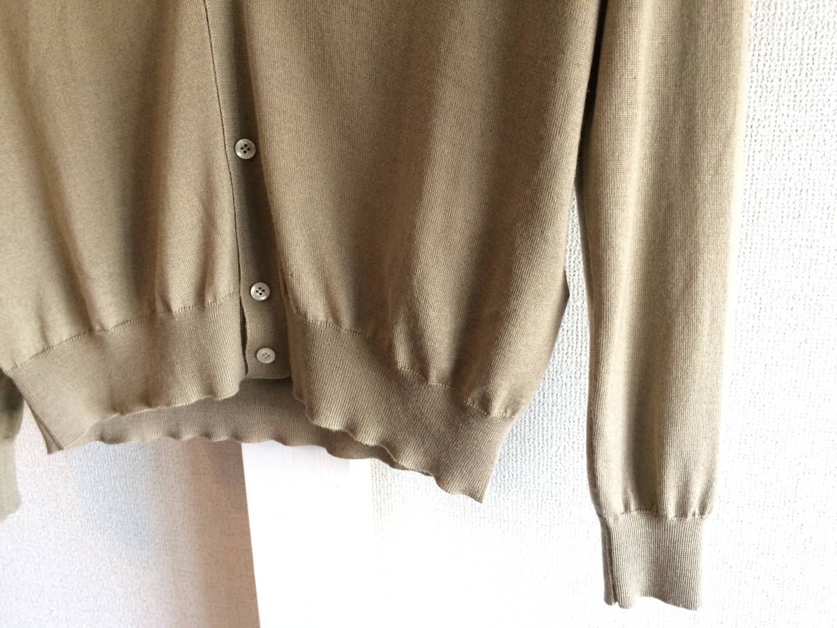  new goods Prada top class cashmere silk knitted cardigan 50 prada sweater beige 