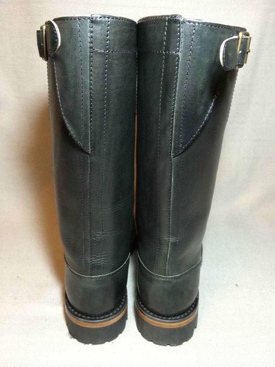 新品 アンドゥムルメステール エンジニア ブーツ 38.5 黒 ブラック 本革 レザー 靴 シューズ ann demeulemeester_画像5