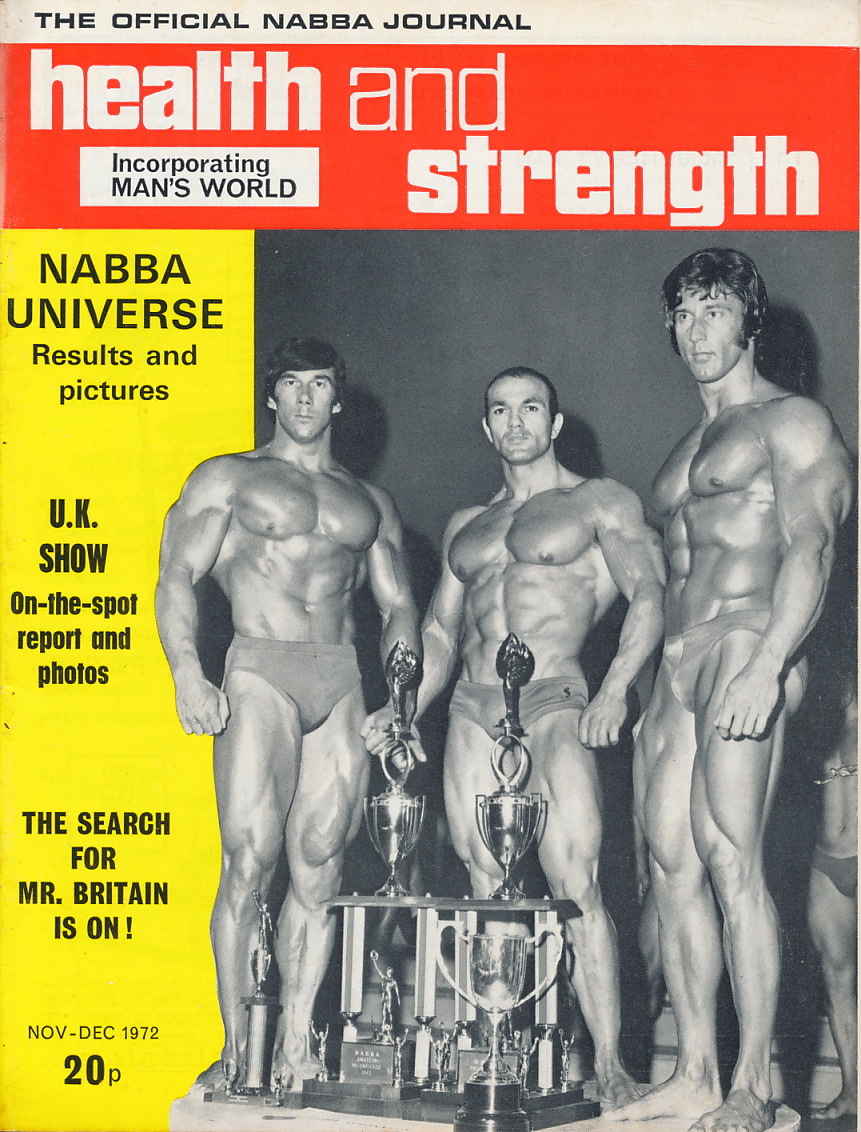 レトロ・ボディビル洋雑誌　『Health and Strength』Nov/Dev 1972　VOl.101 No.11&12　NABBA 'U' 1972