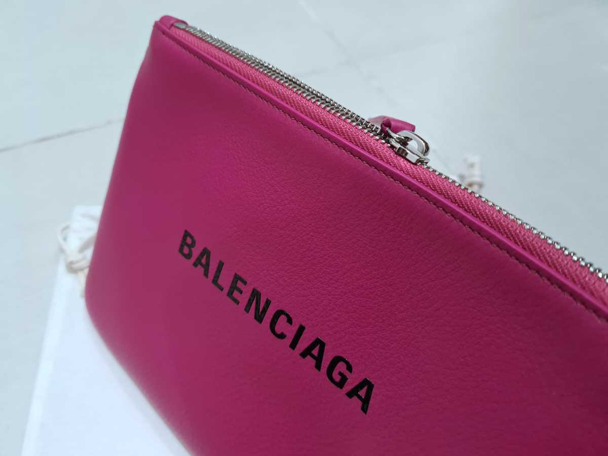  стандартный товар новый товар не использовался примерно 65% скидка BALENCIAGA Balenciaga EVERYDAY POUCH M Every tei сумка M клатч CLUTCH BAG PINK розовый 