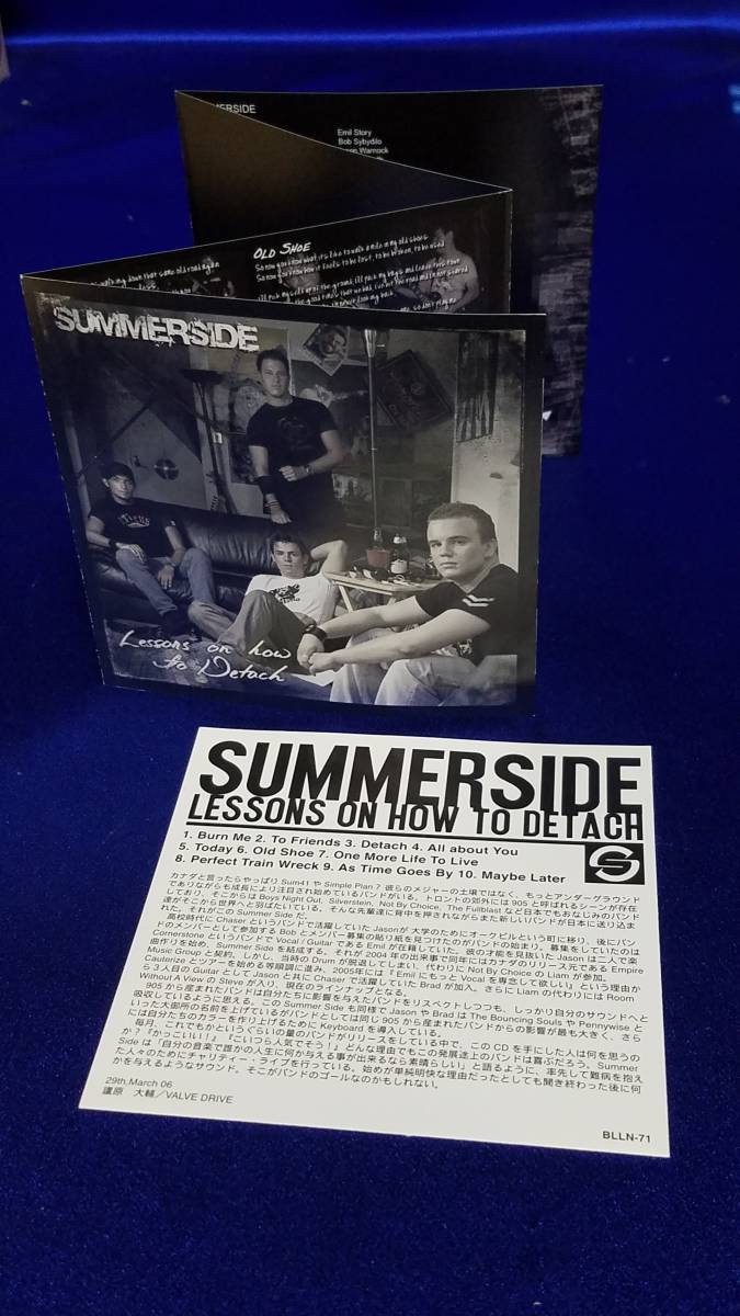 マニュアルのみの出品です　M4344 SUMMERSIDE LESSONS ON HOW TO DETACH　説明書のみです　CDやケースはありません　カナディアンバンド？_画像1