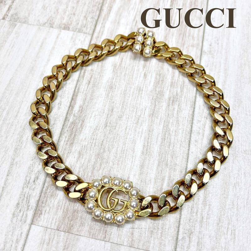 グッチ GUCCI ネックレス チョーカー GGマーモント チェーン F グッチ GUCCI ネックレス チョーカー GGマーモント チェーン F