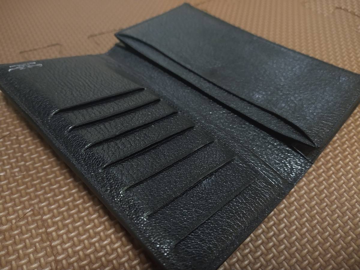 都内三越購入 カミーユフォルネ コードバン 長財布 黒色 札入れ 小銭