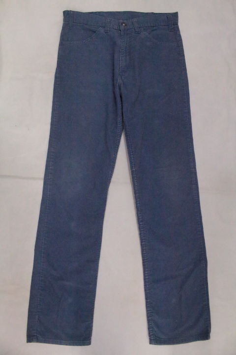 VintageOriginal 80\'s Levi\'s519 corduroy pants USA made W33L34 Levi's navy Vintage Old old clothes P