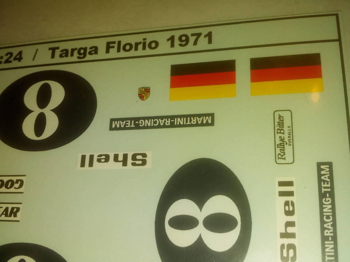  переговоры о снижении цены, теплый прием 1/24 Martini Porsche 908/3 1971 targa fro rio . пробег машина #8 номер автомобильный переводная картинка не использовался новый товар 