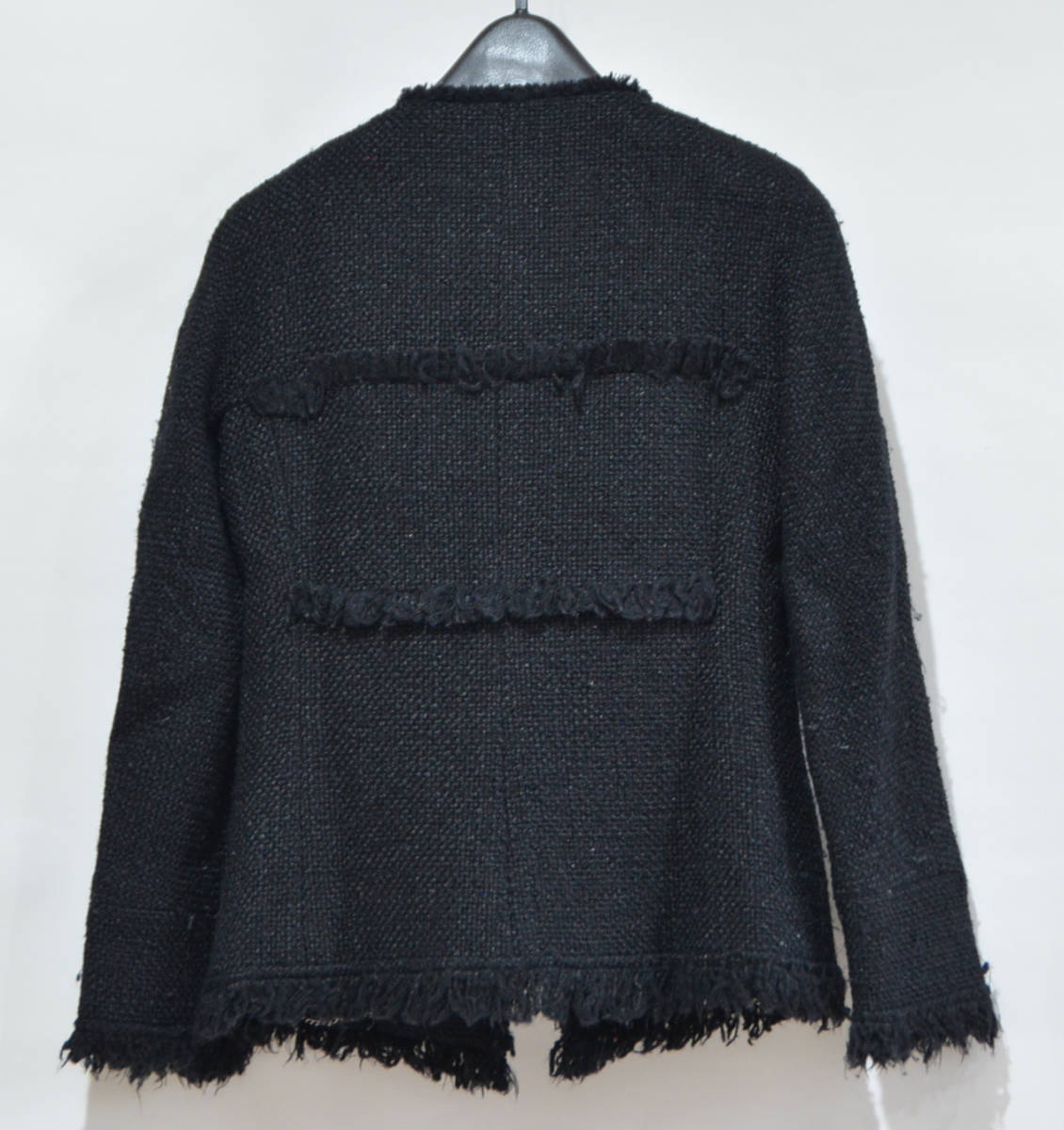 訳ありセール格安) CHANEL ノーカラージャケット ココマーク ゴールド