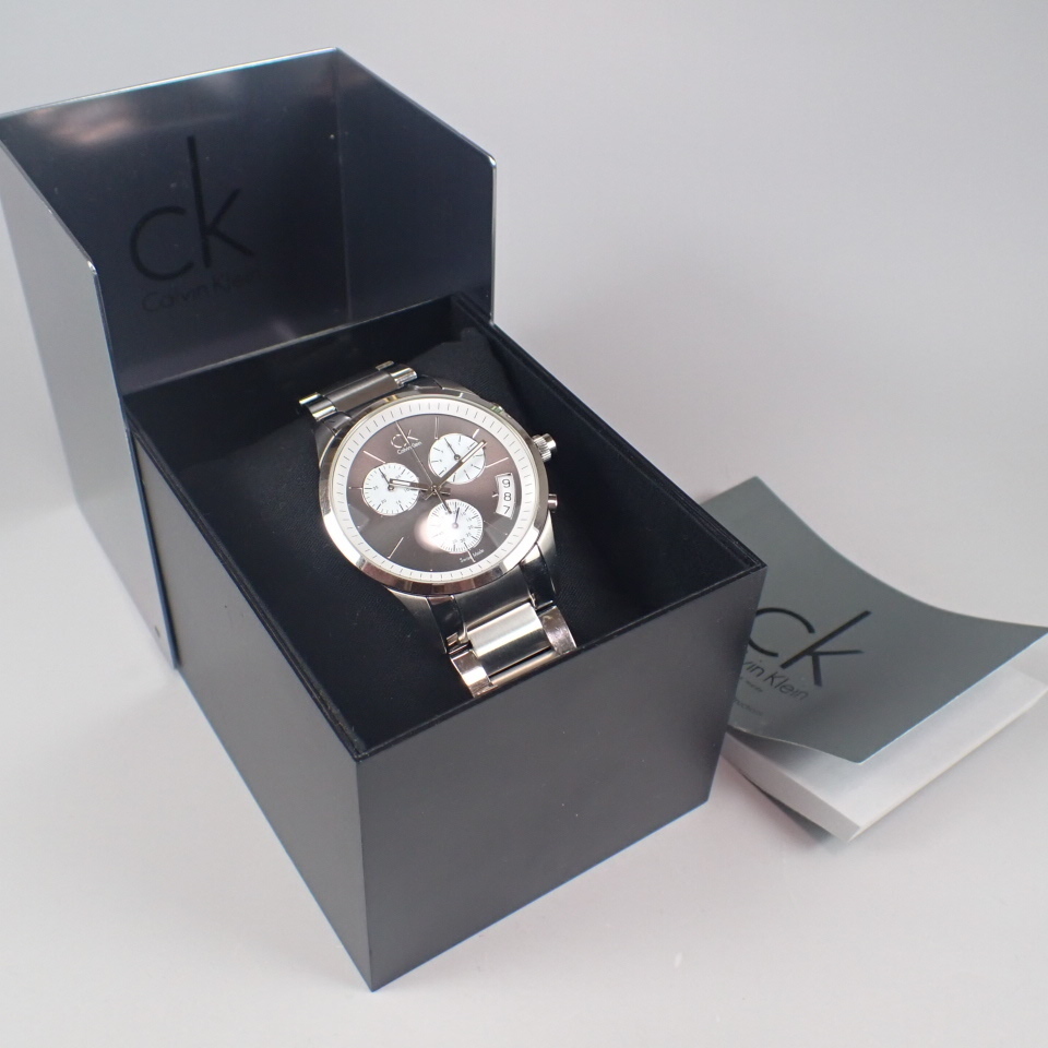  Calvin Klein мяч do Chrono K22471.07 Calvin Klein мужской часы часы 