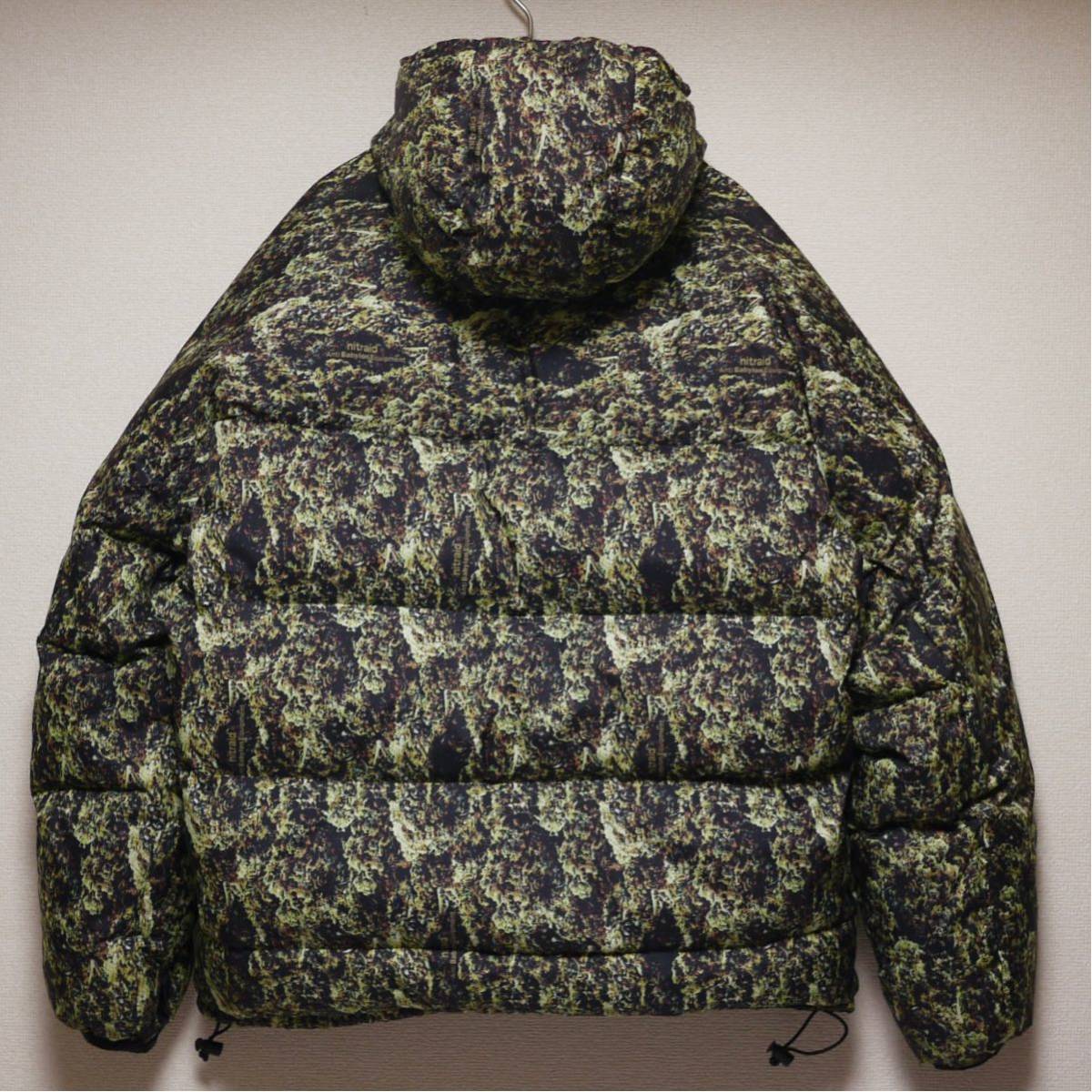 美品 NITRAID REAL WEED DOWN JACKET Size XL ナイトレイド リアル