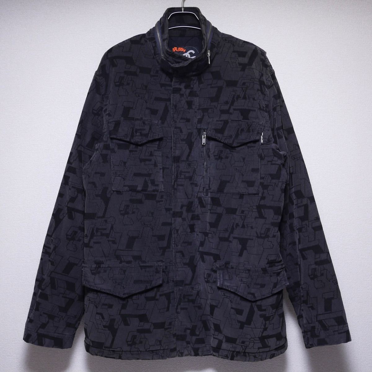 美品 STUSSY DELTA CAMO SYSTEM M-65 JACKET Size L ステューシー デルタ カモ カモフラ システム ジャケット JKT THERMOLITE 総柄 迷彩_画像1