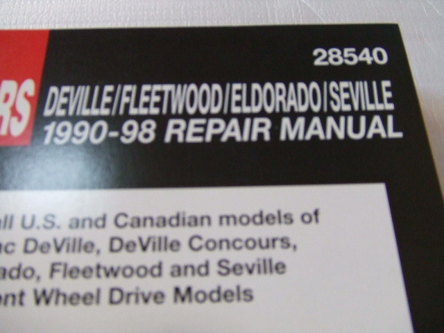 [ прекрасный товар ]CHILTON наклон nGM Cadillac De Ville Fleetwood L гонг -do Seville ремонт manual английская версия 1990-1998