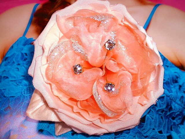  new goods COMPLEXBIZ Swarovski rose .. pink series corsage head piece brooch clip unused comp Rex biz postage Y300 from 