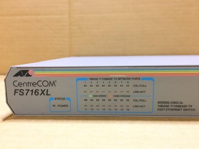 アライドテレシス イーサネット スイッチ CentreCOM FS716XL 未テストジャンク 仕入品_画像7