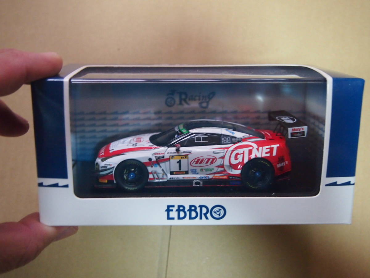 2新品 EBBRO 1/43 GTNET GT3 GT-R スーパー耐久 富士24時間 Winner 2019 #1 45676 エブロ_画像2