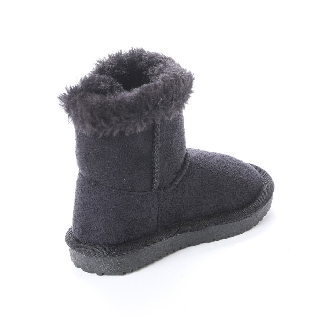 [ новый товар не использовался ] детский защищающий от холода ботинки мутон способ 14.0cm чёрный R45751