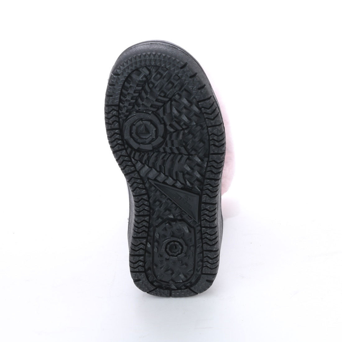 【新品 未使用】子供用 防寒ブーツ ブラック ピンク 16.0cm 17991