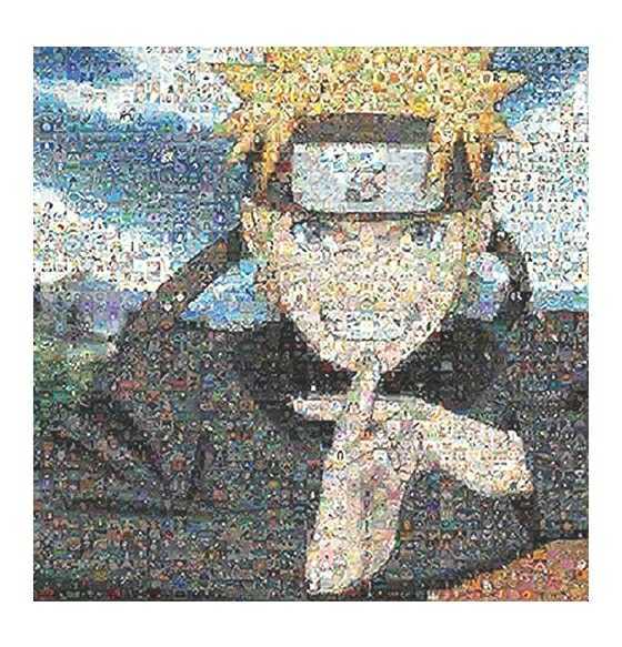 1000ピース ジグソーパズル NARUTO-ナルト- 疾風伝 モザイクアート (50x75cm