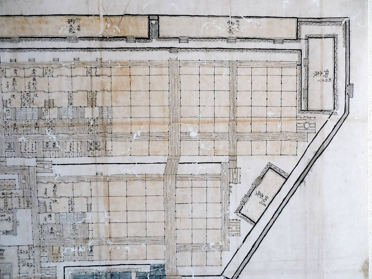 広島藩江戸御上屋敷惣絵図・御作事所作図年代江戸中期頃(近世 広島藩江戸御上屋敷惣絵図・御作事所作図年代江戸中期頃(近世