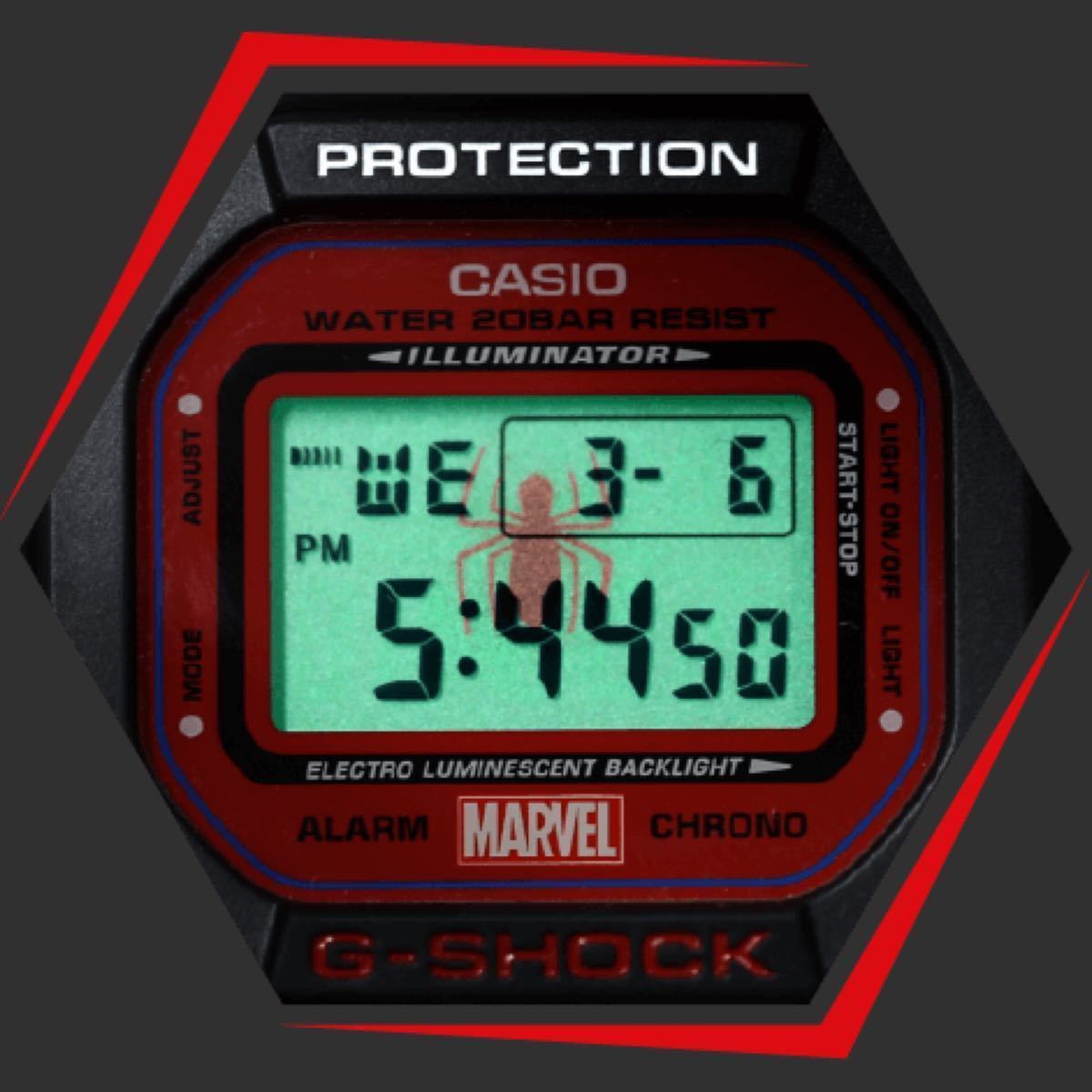 激レア☆中国限定モデル MARVEL スパイダーマン G-SHOCK DW-5600SPIDER-1PR Gショック カシオ