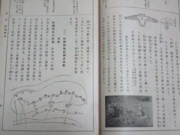 昭和7年■師範学校用　学校教練「軍事講話」　学校教練研究会編纂/東京織田書店　軍隊生活/兵器作戦野戦築城/海軍/師団編成/短期現役_画像7