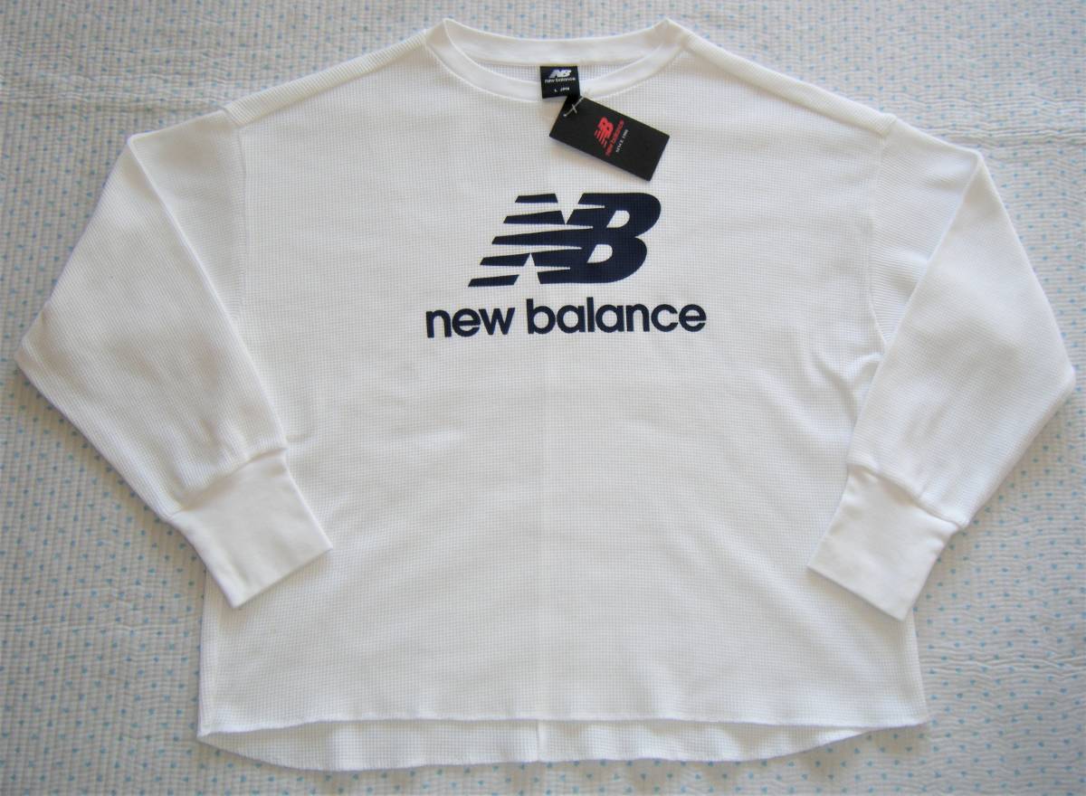  New balance new balance casual спортивный тренировочный футболка белый цвет размер L вафля ткань . вода скорость . функция обычная цена 4,730 иен 