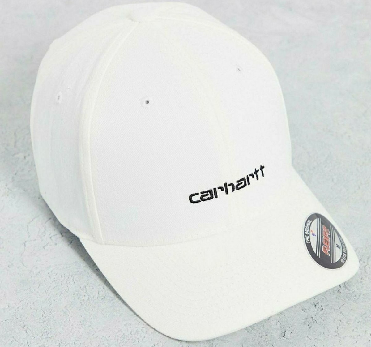 【新品】Carhartt　刺繍ロゴ　ベースボールキャップ　ホワイト　サイズM