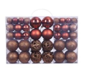 クリスマスツリー オーナメント 装飾ボール100個 キラキラボール 吊りボール 家庭用パーティー【5~8】_5
