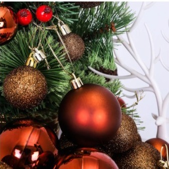 クリスマスツリー オーナメント 装飾ボール100個 キラキラボール 吊りボール 家庭用パーティー【5~8】_画像4