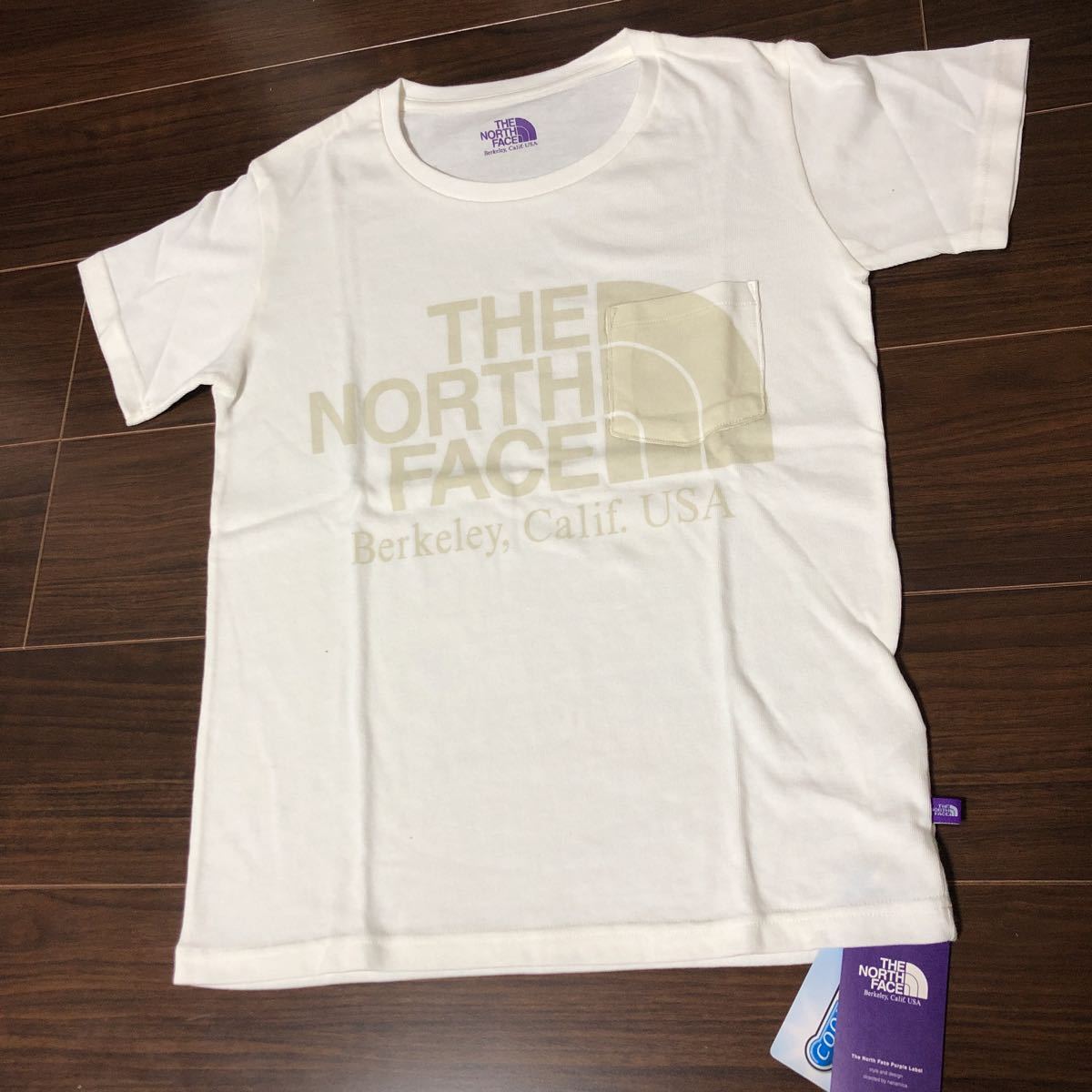 新品タグ付 WS ノースフェイス パープルレーベル Tシャツ NT3652N クールマックス The North Face Purple Label LOGO POCKET ホワイト