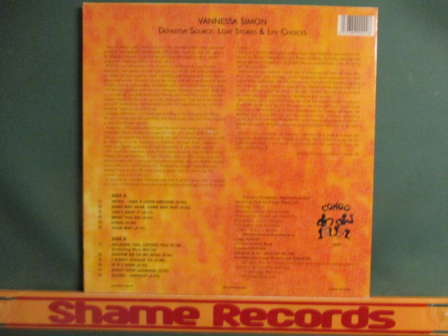 Vannessa Simon ： Definitive Source LP // Some May Have, Some My Not / Can´t Deny It / What You Do / 落札5点で送料無料の画像2