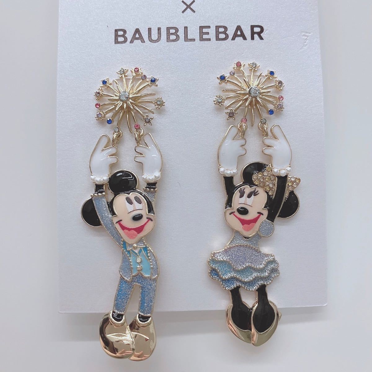 未使用・レア】ミッキー&ミニー ピアス イヤリング ヴィンテージ-