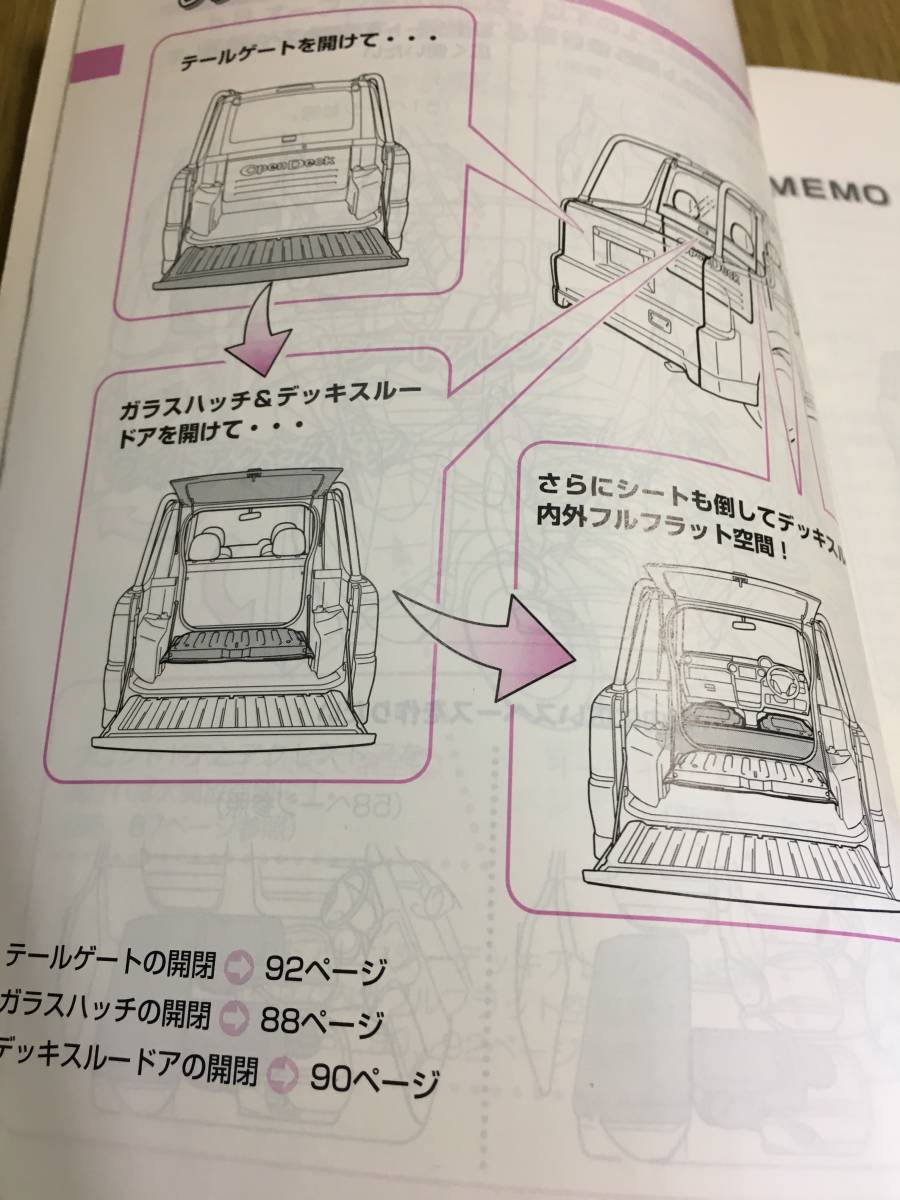 bB　オープンデッキ　取扱説明書　２００１年６月版　全２２０ページ_画像4