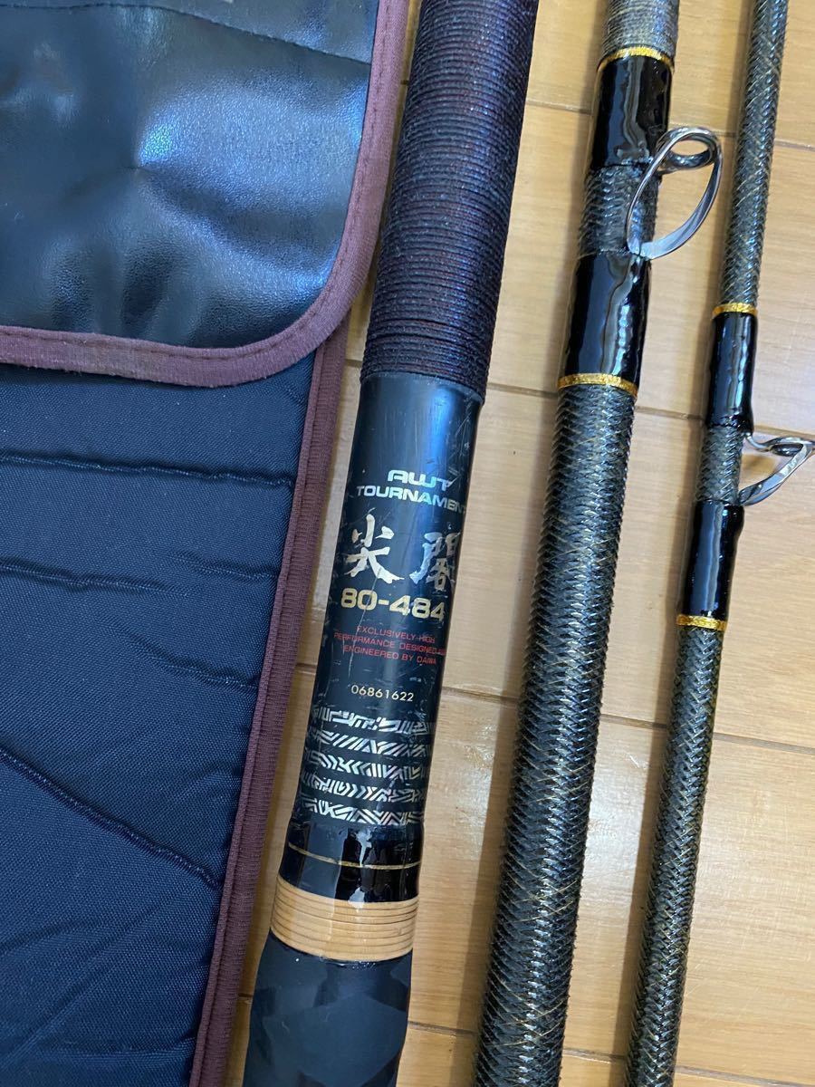 ダイワの磯大物竿 クエ 石鯛 AWTトーナメント尖閣80号-484中古品 ダイワの磯大物竿 クエ 石鯛 AWTトーナメント尖閣80号-484中古品