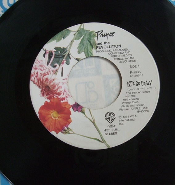 записано в Японии EP Prince PRINCE AND THE REVOLUTION Let's Go Crazy let's *go-*k Lazy одиночный запись 7inch