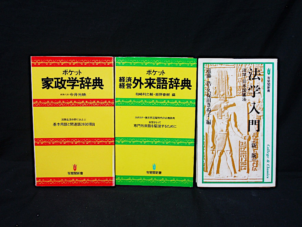 △▲17冊セット 有斐閣新書 社会思想史 教育思想史 スワップ取引 独占禁止法入門 季題入門 外国為替入門 家政学辞典 経済経営外来語辞典_画像6