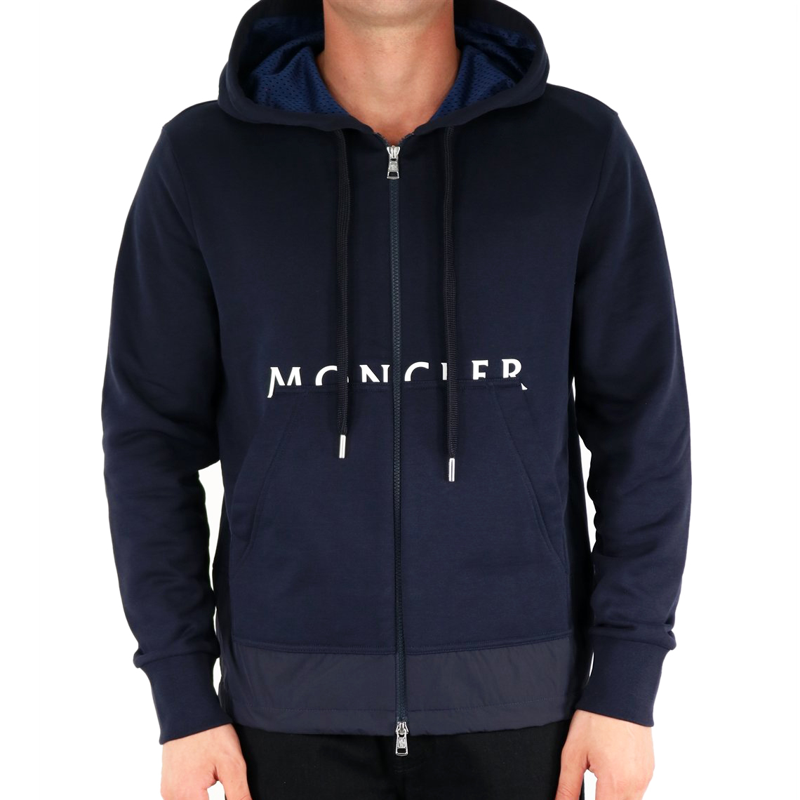 送料無料 41 MONCLER モンクレール 8G00003 899FL ネイビー ハーフ