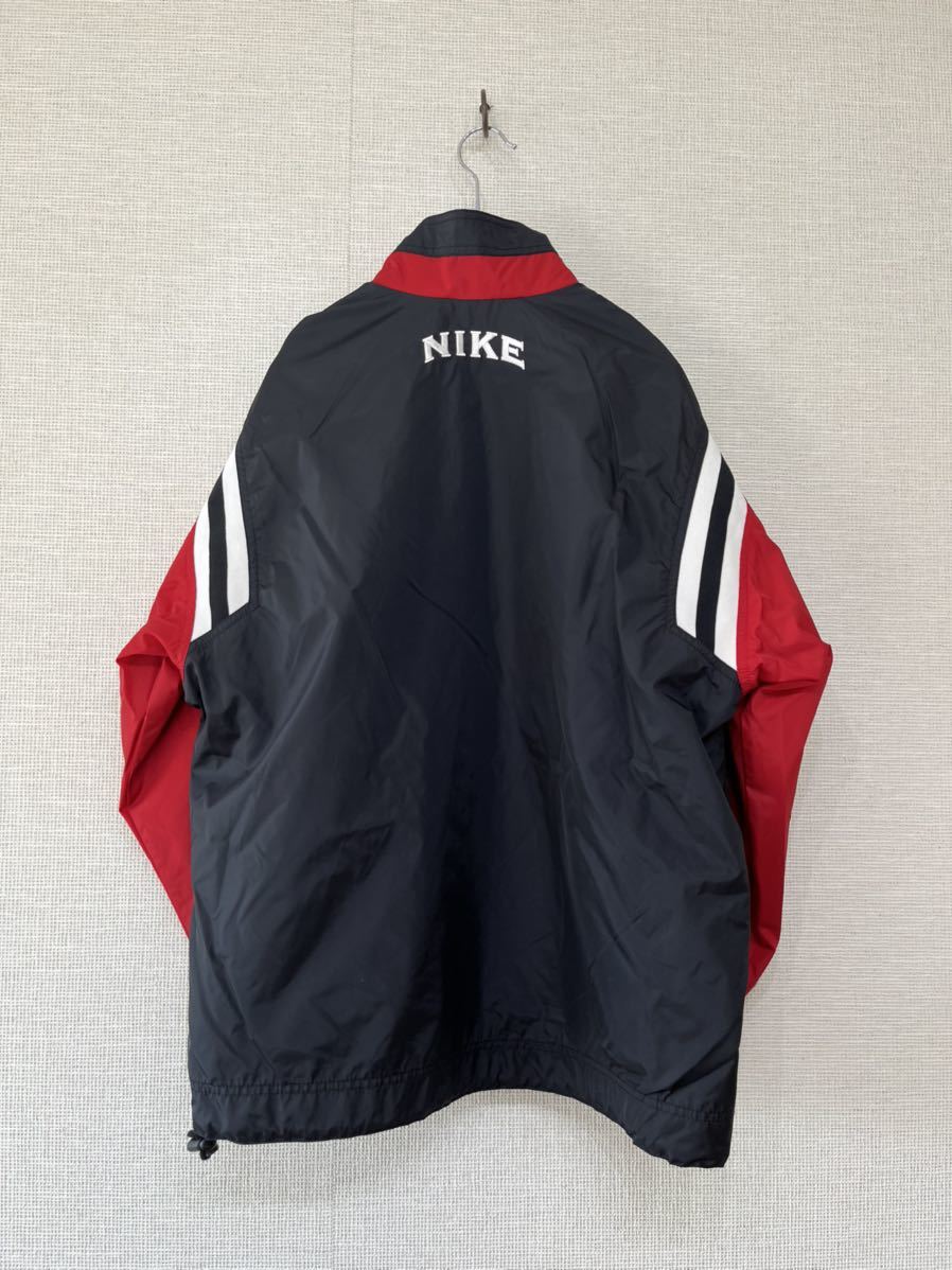 90s 90年代 NIKE ナイキ ナイロンジャケット バスケットボール スウッシュ 銀タグ シルバー OLD オールド ビンテージ レア 古着 C1