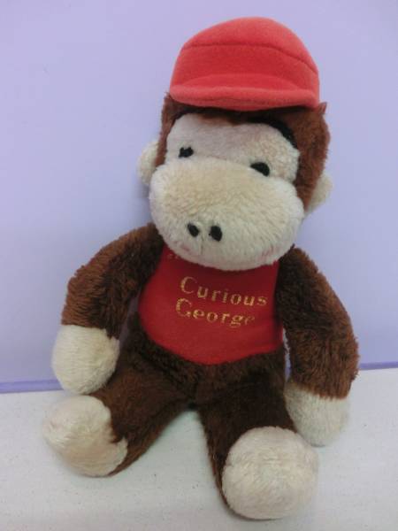o... George Curious George music box soft toy doll 29. Vintage Curious George Curious George .. monkey VINTAGE!