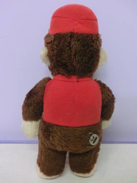 o... George Curious George music box soft toy doll 29. Vintage Curious George Curious George .. monkey VINTAGE!
