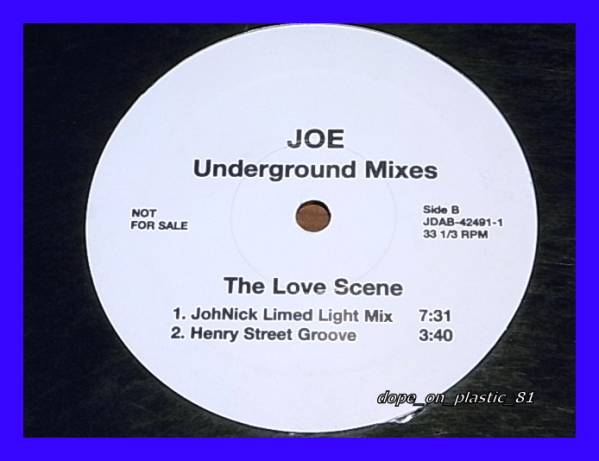 Joe / Love Scene/プロモオンリー/US Original/5点以上で送料無料、10点以上で10%割引!!!/12'_画像3