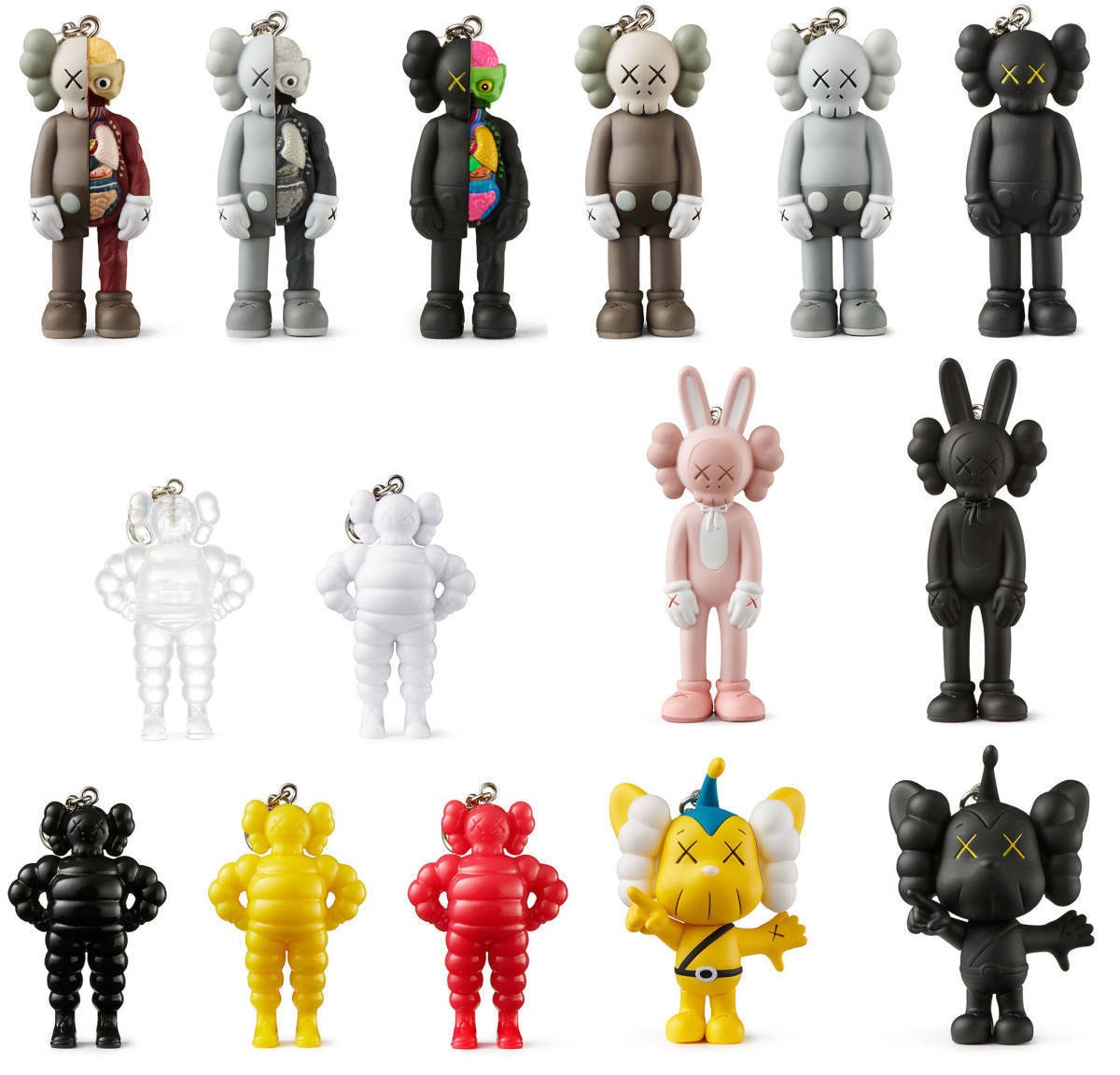 新品 DS 2021 KAWS TOKYO FIRST KEYHOLDER キーホルダー (SET OF 15