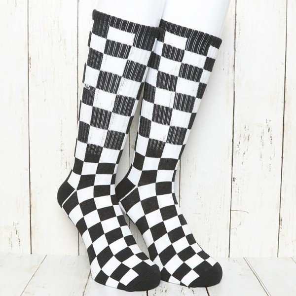 [ click post correspondence ] VANS Van zCHECKERBOARD II CREW SOCKS socks socks VN0A3H3NHU0 L(27.5cm-31cm) size 